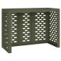 Preview: Klimaanlagenabdeckung Olivgrün 110 x 50 x 80 cm Stahl