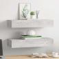 Preview: Wandregale mit Schubladen 2 Stk. Betongrau 60x23,5x10 cm MDF