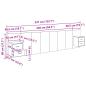 Preview: Kopfteil mit Schrank 3 Stk. Artisan-Eiche Holzwerkstoff