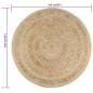 Preview: Teppich Handgefertigt Geflochten Jute 150 cm