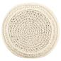 Preview: Makramee Sitzpuff Handgefertigt 45 x 30 cm Baumwolle