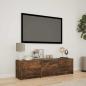 Preview: ARDEBO.de - Fernsehschrank mit LED 140 x 34 x 40 cm Geräucherte Eiche