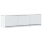 Preview: Fernsehschrank mit LED 140 x 34 x 40 cm Weiß Holzwerkstoff