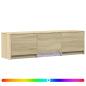 Preview: Fernsehschrank mit LED 140 x 34 x 40 cm Sonoma-Eiche
