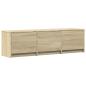 Preview: Fernsehschrank mit LED 140 x 34 x 40 cm Sonoma-Eiche
