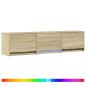 Preview: Fernsehschrank mit LED 165 x 34 x 40 cm Sonoma-Eiche