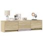 Preview: Fernsehschrank mit LED 165 x 34 x 40 cm Sonoma-Eiche