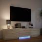Preview: Fernsehschrank mit LED 165 x 34 x 40 cm Sonoma-Eiche