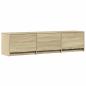 Preview: Fernsehschrank mit LED 165 x 34 x 40 cm Sonoma-Eiche