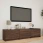 Preview: ARDEBO.de - Fernsehschrank mit LED 165 x 34 x 40 cm Braun Eichen-Optik