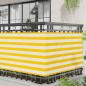 Preview: Balkonsichtschutz 100 x 400 cm Oxford-Stoff Rechteckig