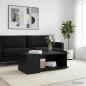 Preview: Couchtisch Schwarz Eichen-Optik 90 x 50 x 33 cm Holzwerkstoff