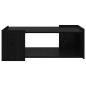 Preview: Couchtisch Schwarz Eichen-Optik 90 x 50 x 33 cm Holzwerkstoff