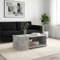 Preview: Couchtisch Betongrau 90 x 50 x 33 cm Holzwerkstoff