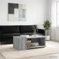 Preview: ARDEBO.de - Couchtisch Sonoma-Grau 90 x 50 x 33 cm Holzwerkstoff