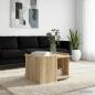 Preview: Couchtisch Sonoma-Eiche 50,5 x 50 x 33 cm Holzwerkstoff