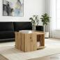 Preview: ARDEBO.de - Couchtisch Artisan-Eiche 50,5 x 50 x 33 cm Holzwerkstoff