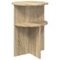 Preview: Beistelltisch Sonoma-Eiche Ø 39,5 x 55 cm Holzwerkstoff