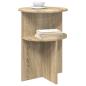 Preview: Beistelltisch Sonoma-Eiche Ø 39,5 x 55 cm Holzwerkstoff