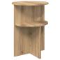 Preview: Beistelltisch Artisan-Eiche Ø 39,5 x 55 cm Holzwerkstoff