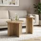Preview: Beistelltisch-Set 2 Stk. Sonoma-Eiche Ø 45 x 35 cm