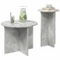 Preview: Beistelltisch-Set 2 Stk. Betongrau Ø 45 x 35 cm Holzwerkstoff