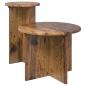 Preview: Beistelltisch-Set 2 Stk. Altholz Ø 45 x 35 cm Holzwerkstoff