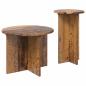 Preview: Beistelltisch-Set 2 Stk. Altholz Ø 45 x 35 cm Holzwerkstoff