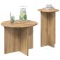 Preview: Beistelltisch-Set 2 stk. Artisan-Eiche Ø 45 x 35 cm