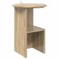 Preview: Beistelltisch Sonoma-Eiche Ø 39,5 x 55 cm Holzwerkstoff