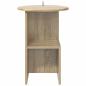 Preview: Beistelltisch Sonoma-Eiche Ø 39,5 x 55 cm Holzwerkstoff