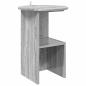 Preview: Beistelltisch Sonoma-Grau Ø 39,5 x 55 cm Holzwerkstoff