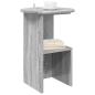 Preview: Beistelltisch Sonoma-Grau Ø 39,5 x 55 cm Holzwerkstoff