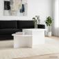 Preview: ARDEBO.de - Couchtisch Weiß 100 x 50 x 40 cm Holzwerkstoff
