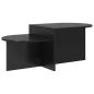 Preview: Couchtisch Schwarz Eichen-Optik 100 x 50 x 40 cm Holzwerkstoff