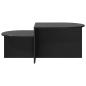 Preview: Couchtisch Schwarz Eichen-Optik 100 x 50 x 40 cm Holzwerkstoff