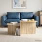 Preview: ARDEBO.de - Couchtisch Sonoma-Eiche 100 x 50 x 40 cm Holzwerkstoff