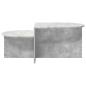 Preview: Couchtisch Betongrau 100 x 50 x 40 cm Holzwerkstoff