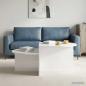 Preview: ARDEBO.de - Couchtisch Hochglanz Weiß 100 x 50 x 40 cm Holzwerkstoff
