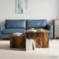 Preview: ARDEBO.de - Couchtisch Räuchereiche 100 x 50 x 40 cm Holzwerkstoff