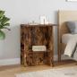 Preview: ARDEBO.de - Couchtisch 2 stk. Räuchereiche 40 x 30 x 49 cm Holzwerkstoff