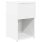 Preview: Bettschrank Weiß 29 x 31,5 x 49 cm Holzwerkstoff