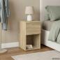 Preview: Bettschrank Sonoma-Eiche 29 x 31,5 x 49 cm Holzwerkstoff