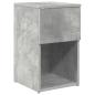 Preview: Bettschrank 2 Stk. Betongrau 29 x 31,5 x 49 cm Holzwerkstoff