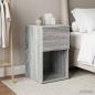Preview: ARDEBO.de - Bettschrank Sonoma-Grau 29 x 31,5 x 49 cm Holzwerkstoff