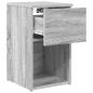 Preview: Bettschrank Sonoma-Grau 29 x 31,5 x 49 cm Holzwerkstoff