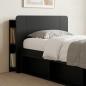 Preview: Kopfteil Schrank mit Speicher Schwarz Holzwerkstoff