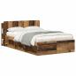 Preview: Kopfteil Schrank mit Speicher Altholz Holzwerkstoff