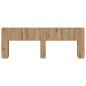 Preview: Kopfteil Schrank Artisan-Eiche 180 cm Holzwerkstoff