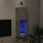 Preview: TV-Schrank mit LED-Leuchten Betongrau 30,5x30x102 cm